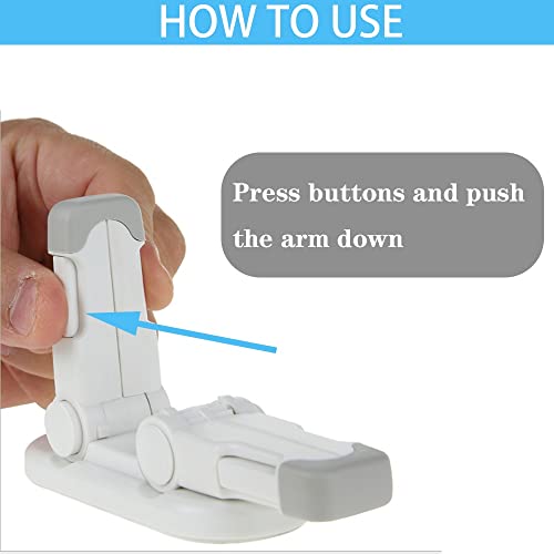 Flowden Improved Childproof Door Lever Lock（2 Pack）Prevents Toddlers from Opening Doors. Durable ABS with Adhesive Backing. Simple Install, No Tools Needed - Image 4