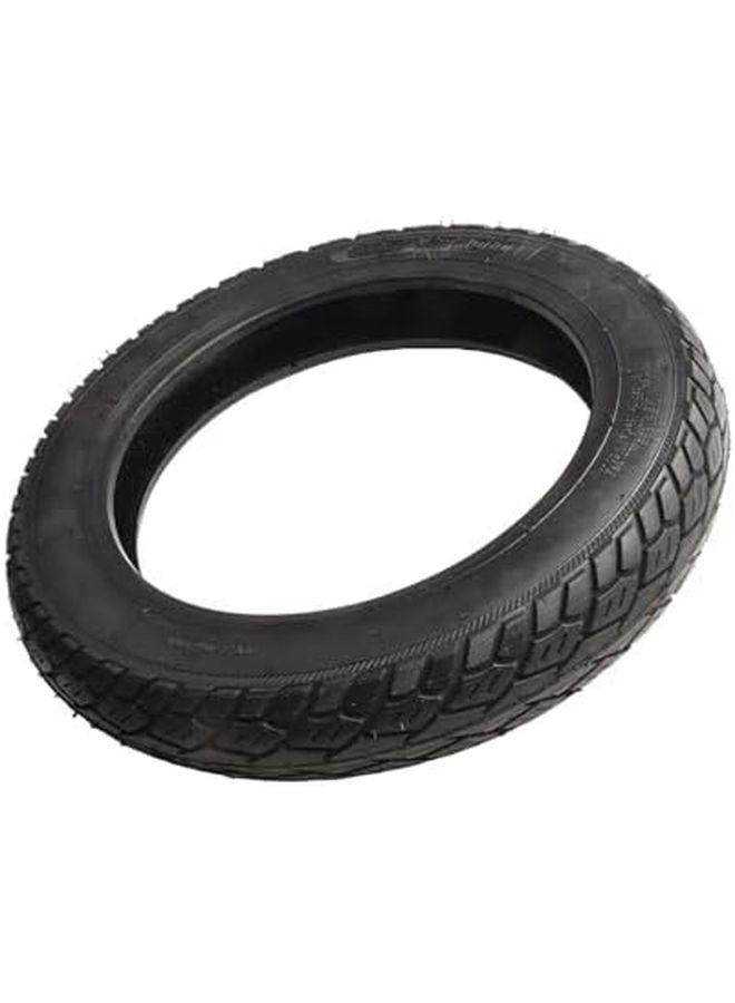 16x3.0 بوصة إطار مطاطي بدون أنبوب للدراجة الكهربائية والدراجة البخارية أسود - Image 3