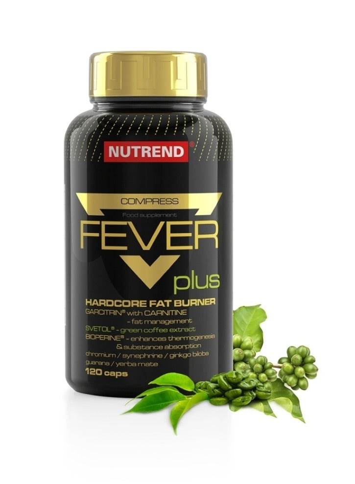 Nutrend Compress Fever Plus – 120 Capsules Fat-Burning Blend | 14 Natural Actives, 105 mg Caffeine - Image 3