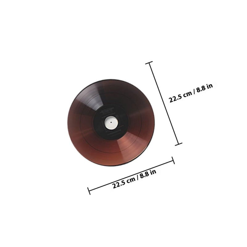 6 Pcs Self Adhesive Vinyl Record Wall Stickers Black Music Notes Decor For Bedroom Cafe - Image 3