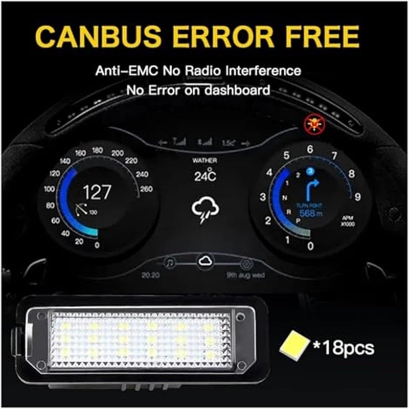 Wivplex 2x LED License Plate Light for VW Models - Image 4