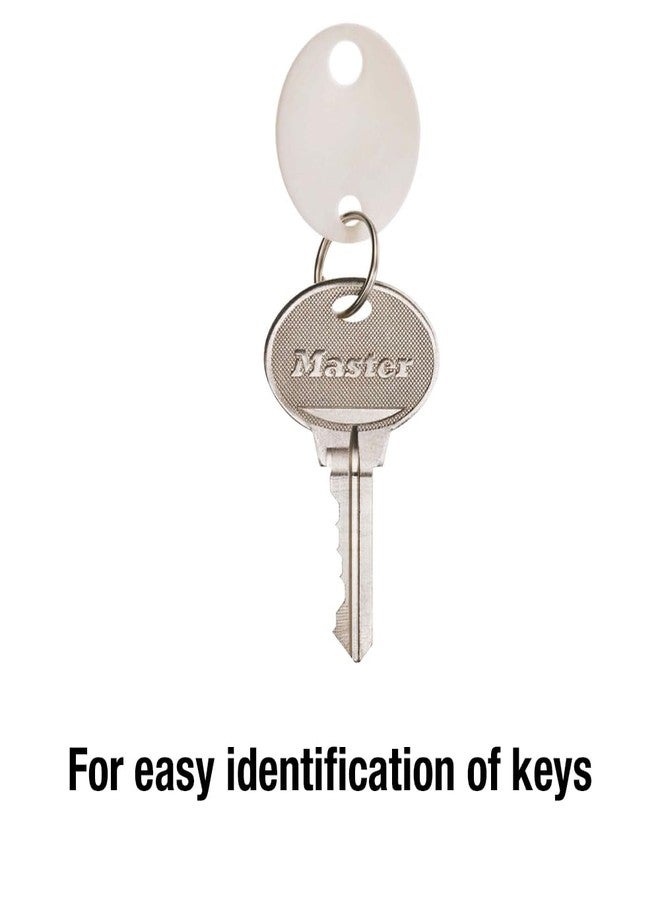Master Lock 7116D Plastic Key Tags, 20 Per Bag , White - Image 2