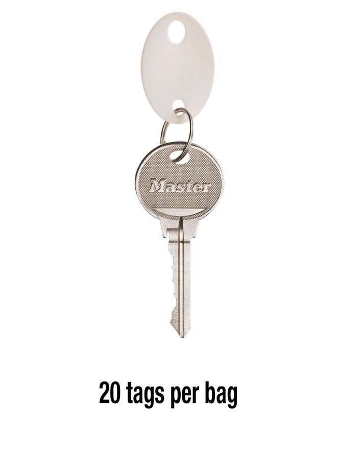 Master Lock 7116D Plastic Key Tags, 20 Per Bag , White - Image 4