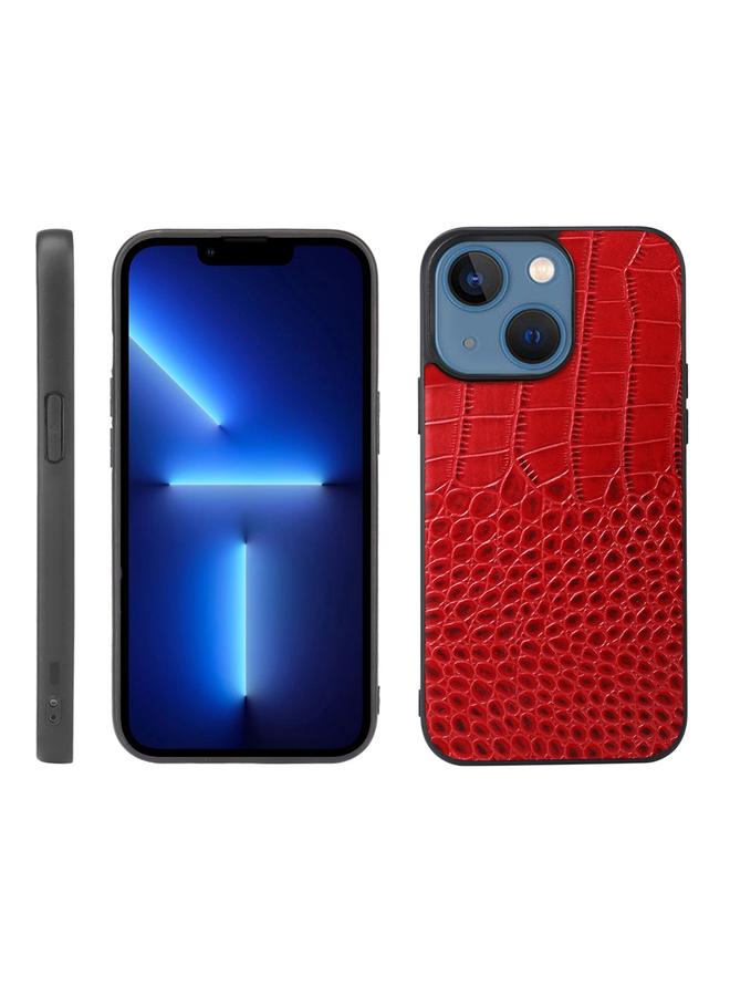 S-TOP Case For iPhone 13 mini Crocodile Top Layer Cowhide Leather Case - Image 1