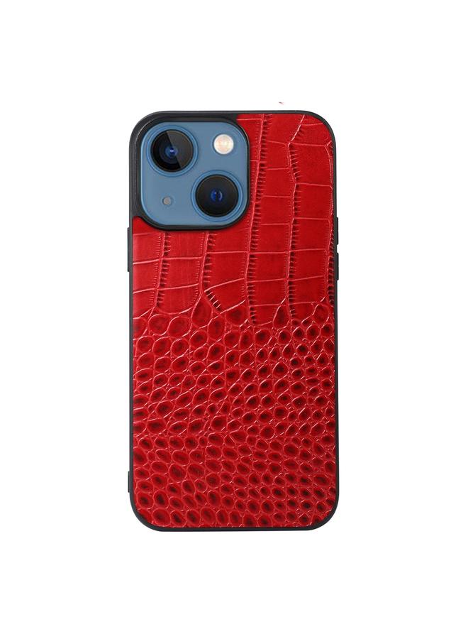 S-TOP Case For iPhone 13 mini Crocodile Top Layer Cowhide Leather Case - Image 3