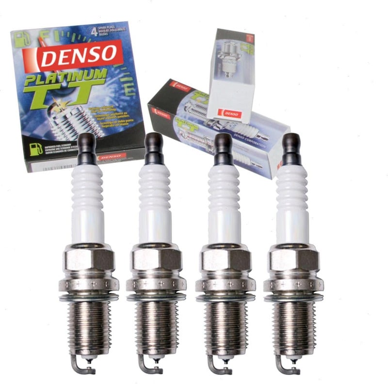 DENSO Platinum TT Spark Plugs - 4 Pack for Subaru Forester 2.5L H4 (2005-2010) - Image 1