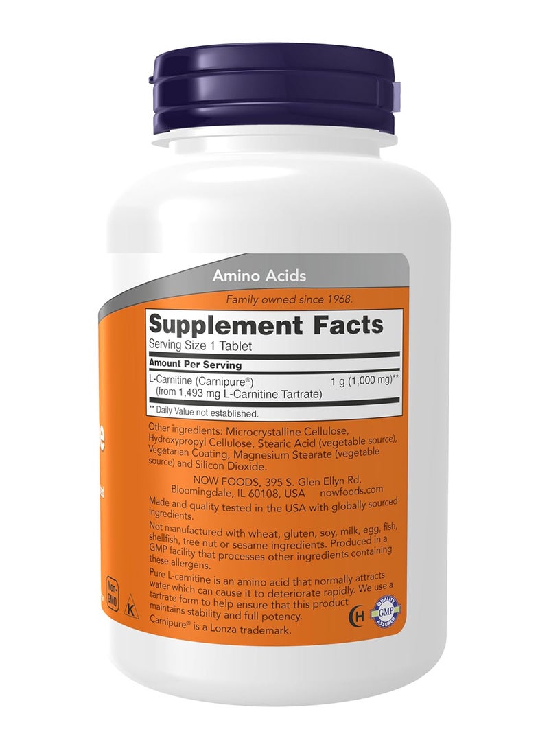 now Lcarnitine 1000 Mg 100 Tablets - Image 2