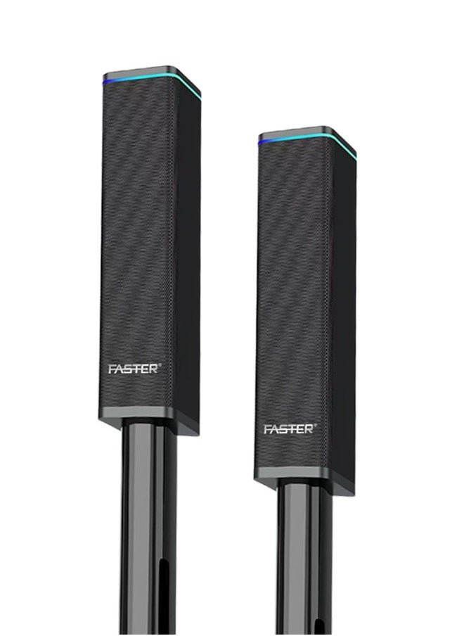 Faster XB8000 Soundbar with Subwoofer 90W- 8” Subwoofer 3” Satellite Speaker 2.1 Home Cinema RGB Powerful Bass- 5.0 Bluetooth Speaker Sound Bar Multiple Connectivity USB, BT, Aux & Remote Control- Multiple Device Inputs Smartphone Tablet Music Player  - Image 5