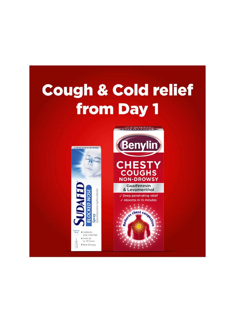 Generic - Chesty Cough and Blocked Nose Bundle -Benylin Chesty Coughs Non-Drowsy 150ml & Sudafed Blocked Nose Spray 15ml - Image 1
