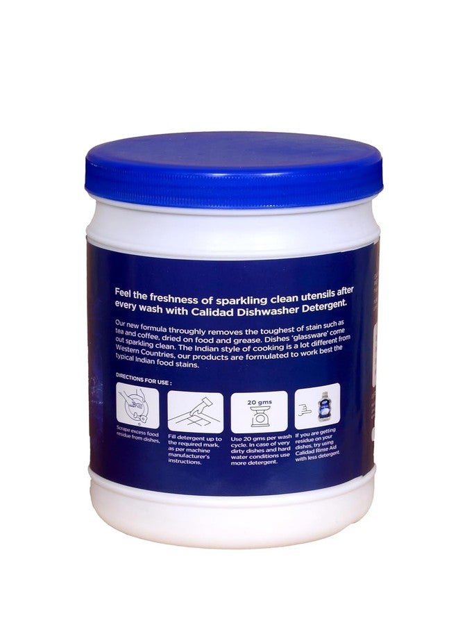 Calidad High Performance Dishwasher Detergent Powder - 1 Kg, Can be Used with All Leading Brand Dishwashers - Image 2