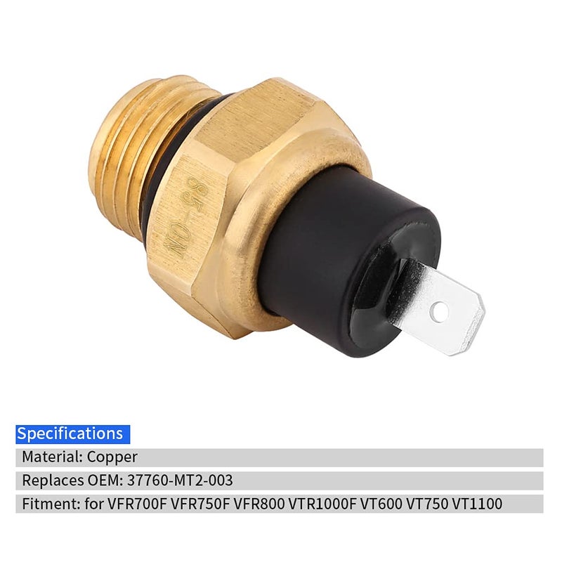 Keenso Radiator Fan Switch 37760-MT2-003, Temperature Switch VFR700F VFR750F VFR800 VTR1000F VT600 VT750 VT1100 37760-MT2-003 - Image 3
