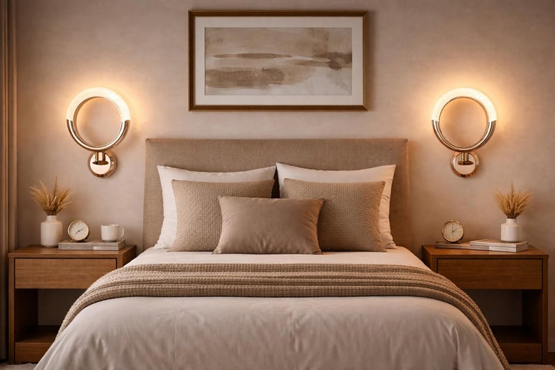 FILLISKA Luxurious Acrylic Crystal Wall Lamp with Adjustable Colour Changing Function, Elegant Finish (Rosegold CrystalRound-BD20229)(1 Year Warranty) - Image 2