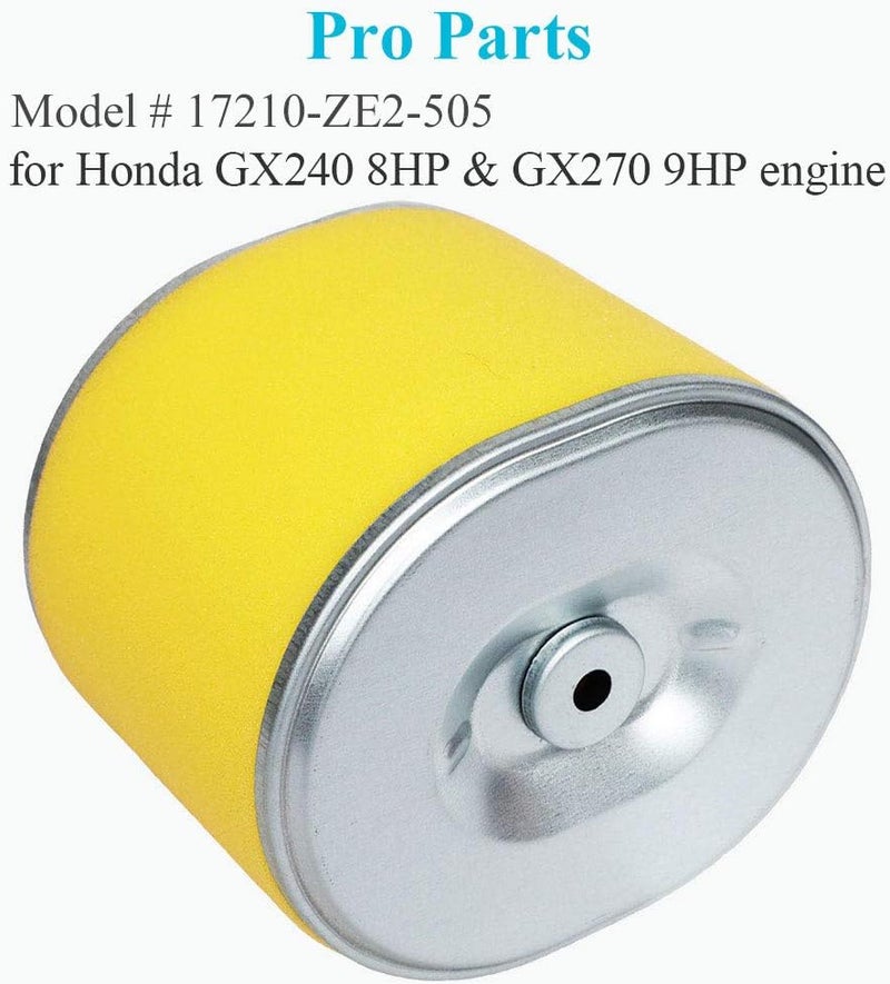 HOODELL 4 Pack GX270 Air Filter for Honda GX240 8HP GX 270 9HP Engine, Professional EG3500X 17210-ZE2-505 17210-ZE2-822 17210-ZE2-515 Air Filter - Image 2