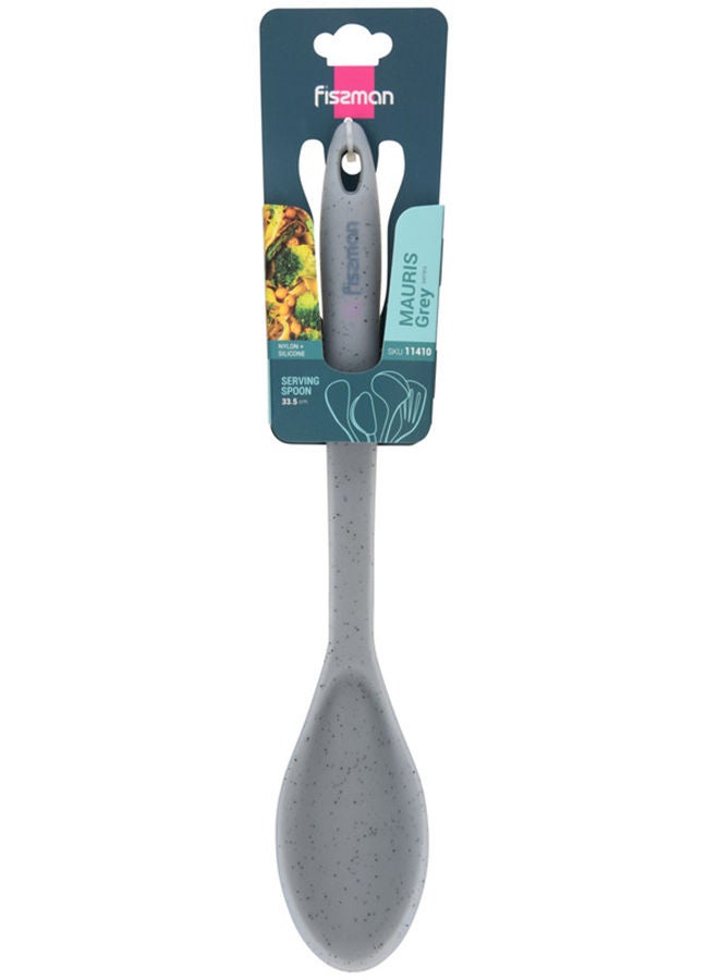 Fissman Serving Spoon Mauris Grey 33.5cm (Nylon + Silicone) - Image 3