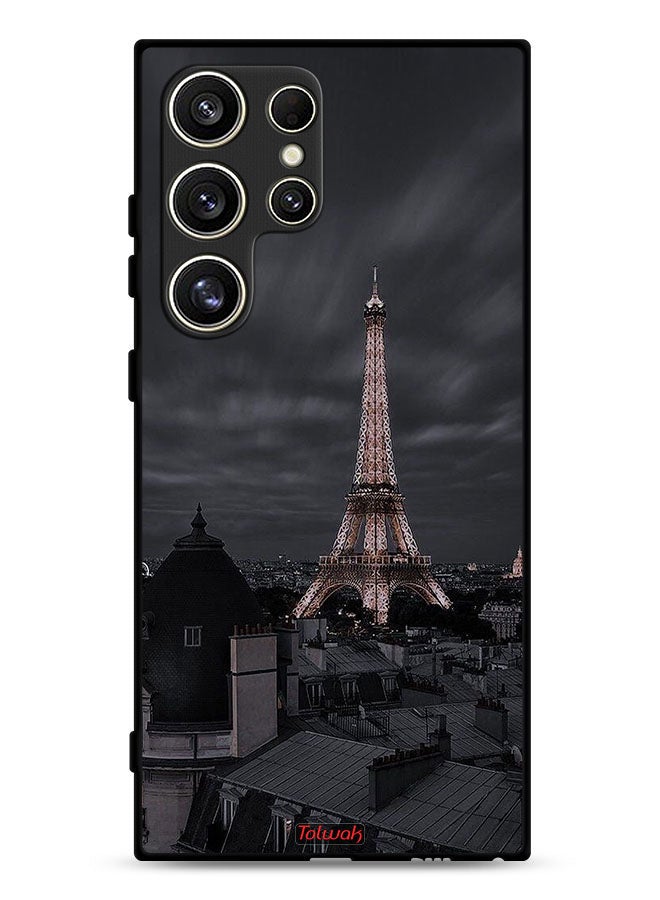 Tolwak Samsung Galaxy S24 Ultra 5G Protective Case Cover Eiffel Tower In Night - Image 1