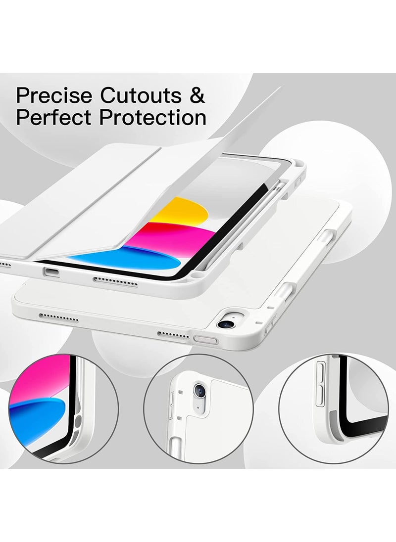 ESR - Apple iPad 10th Generation 10.9 Inch 2022 A2696 A2757 A2577 Back Silicone Smart Stromix Case with Horizontal Stand and Sleep Mode - Smart Charging Compatible - Image 1