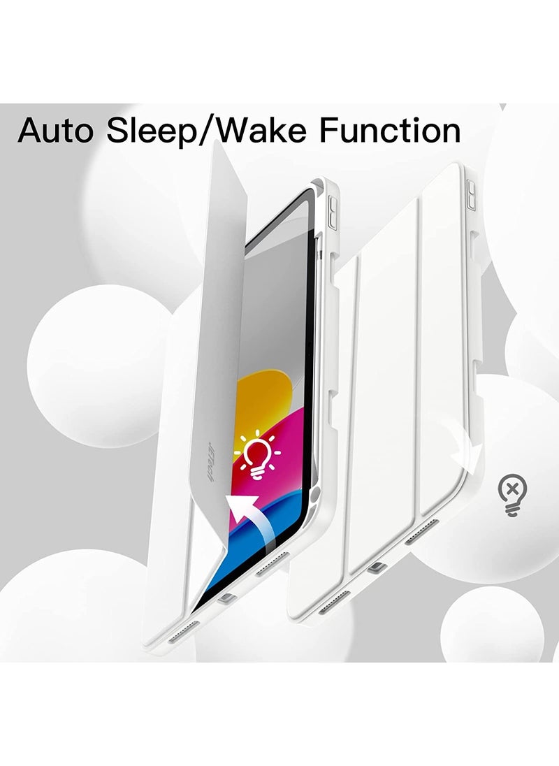 ESR - Apple iPad 10th Generation 10.9 Inch 2022 A2696 A2757 A2577 Back Silicone Smart Stromix Case with Horizontal Stand and Sleep Mode - Smart Charging Compatible - Image 1