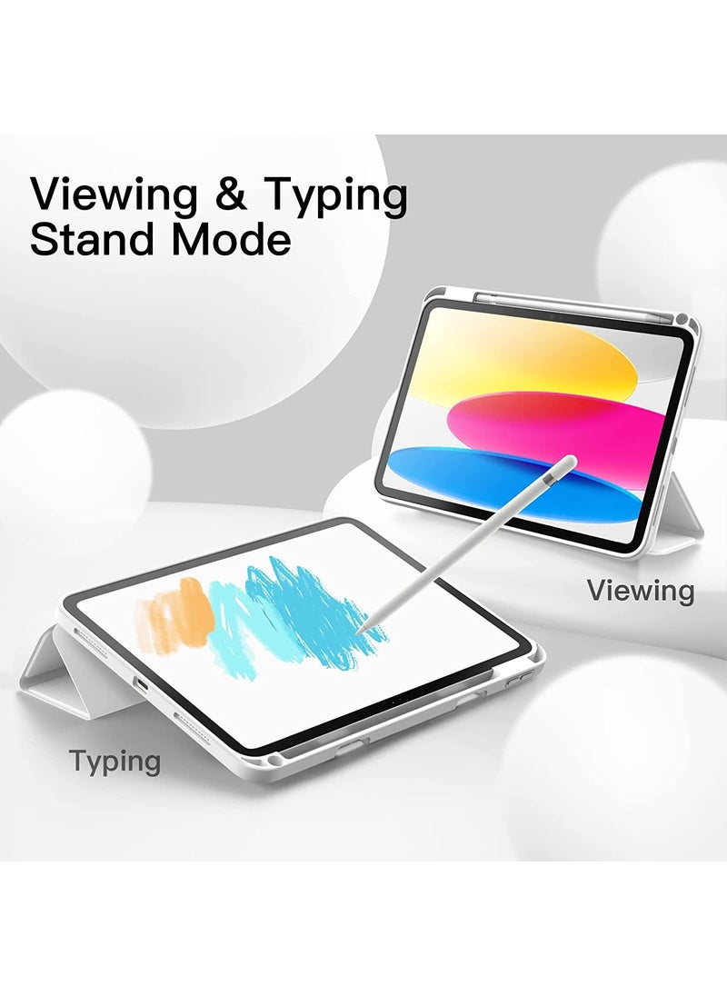ESR - Apple iPad 10th Generation 10.9 Inch 2022 A2696 A2757 A2577 Back Silicone Smart Stromix Case with Horizontal Stand and Sleep Mode - Smart Charging Compatible - Image 1