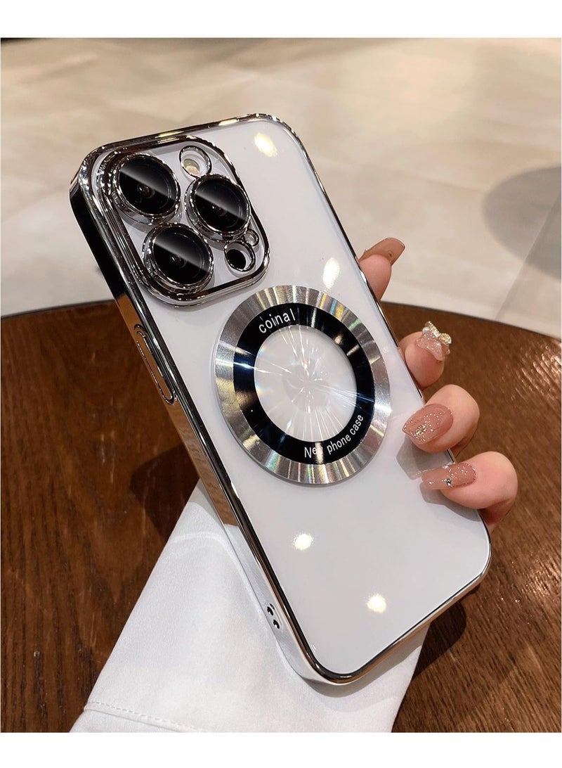 general Compatible with IPhone 15 Pro Max Case, Magnetically Transparent Case, Shockproof Military-grade Protection, for 15 Pro Max 6.7-inch Non-yellowing Classic Hybrid Magnetic Case - Image 1