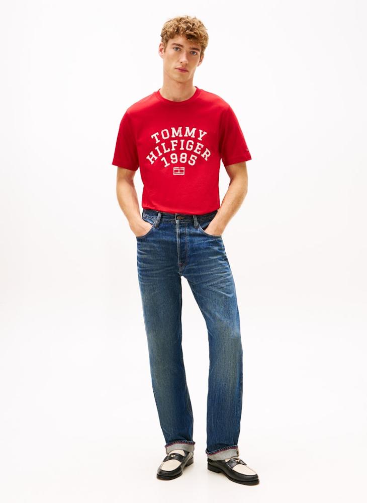 TOMMY HILFIGER Logo Crew Neck T-Shirt - Image 4