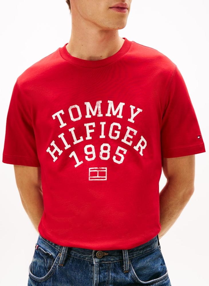 TOMMY HILFIGER Logo Crew Neck T-Shirt - Image 3