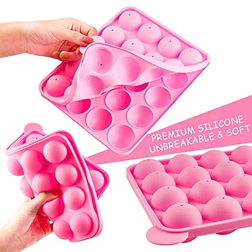 Ocmoiy Cake Pop Mold Set of 262 - including 20 Cavities Silicone Cake Pop Molds, Cake Pop Sticks, Cake Pop Wrappers, Sliver Twist Ties, Decorating Pen - Image 3