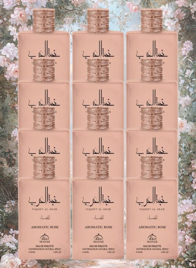 manar 12 Pieces Najmet Al Arab Perfume 100ML - Image 1