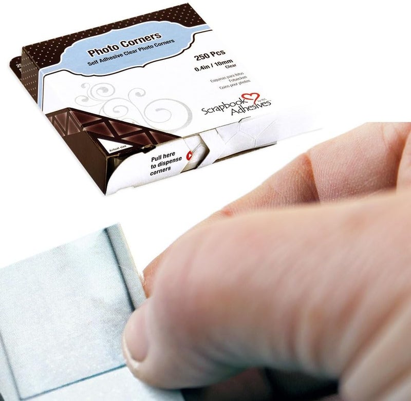 Scrapbook ADhesives BY 3L by 3L, Polypropylene Photo Corners, Clear (250 Pcs) - Image 4