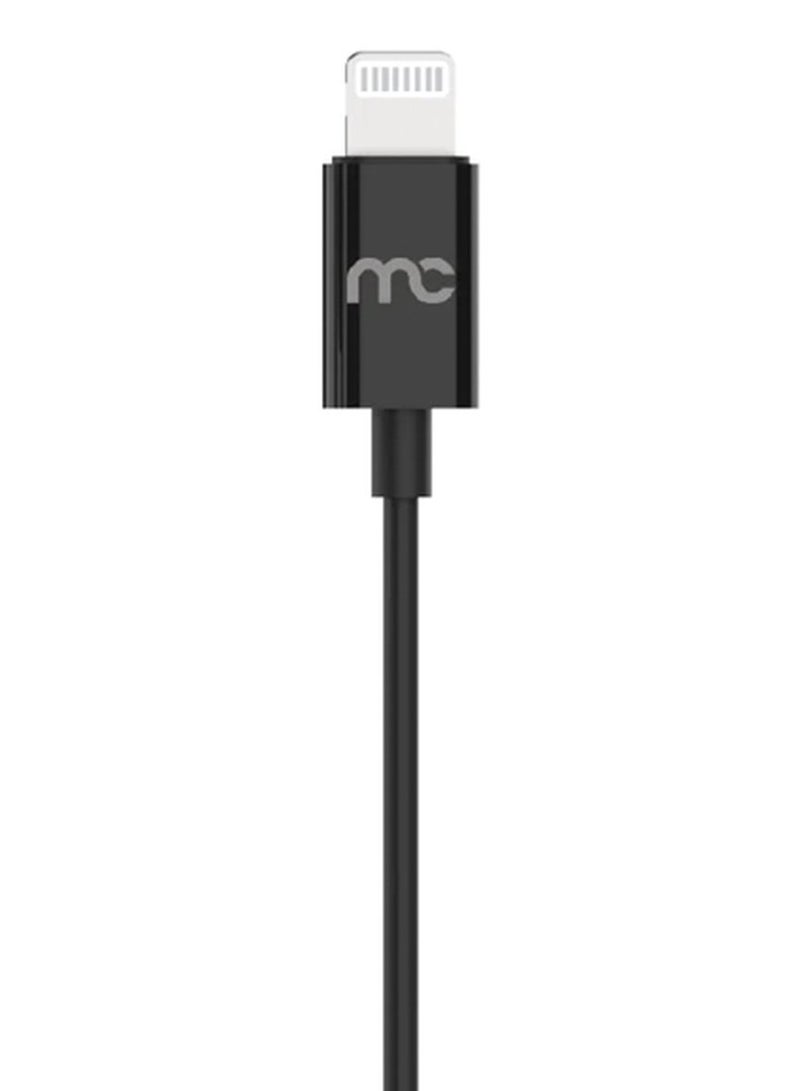 ماي كاندي سماعة رأس سلكية أحادية لجهاز ايفون آي بود اى باد مع موصل برق باللون الأسود - Image 2