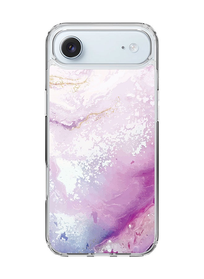 Stylizedd Classic Clear MagSafe Case for iPhone 17 Air , Hybrid Soft Case Flexible Edges Anti Drop TPU PC Gel Thin Transparent Cover [ Designed for iPhone 17 Air ] - Marble Print Marine