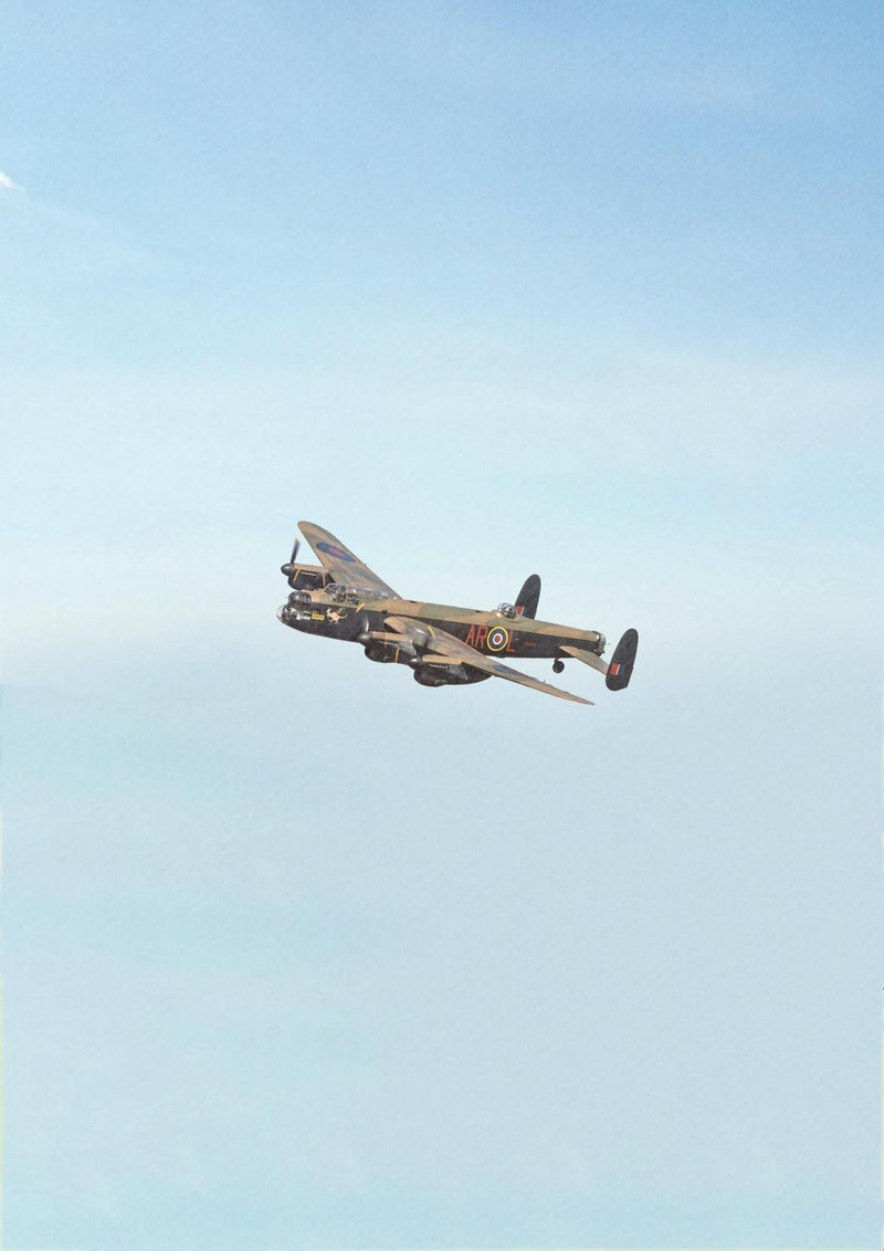 TNESSENTIAL Avro Lancaster Print | WW2 RAF Aviation Art Poster | Minimalist Bomber Command History - Image 4