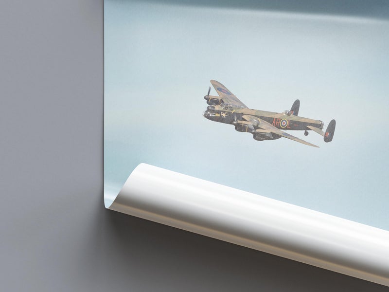 TNESSENTIAL Avro Lancaster Print | WW2 RAF Aviation Art Poster | Minimalist Bomber Command History - Image 3