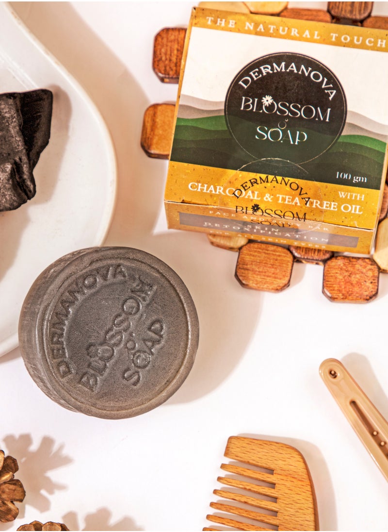 Bloosm Soap Charcoal & tea tree oil