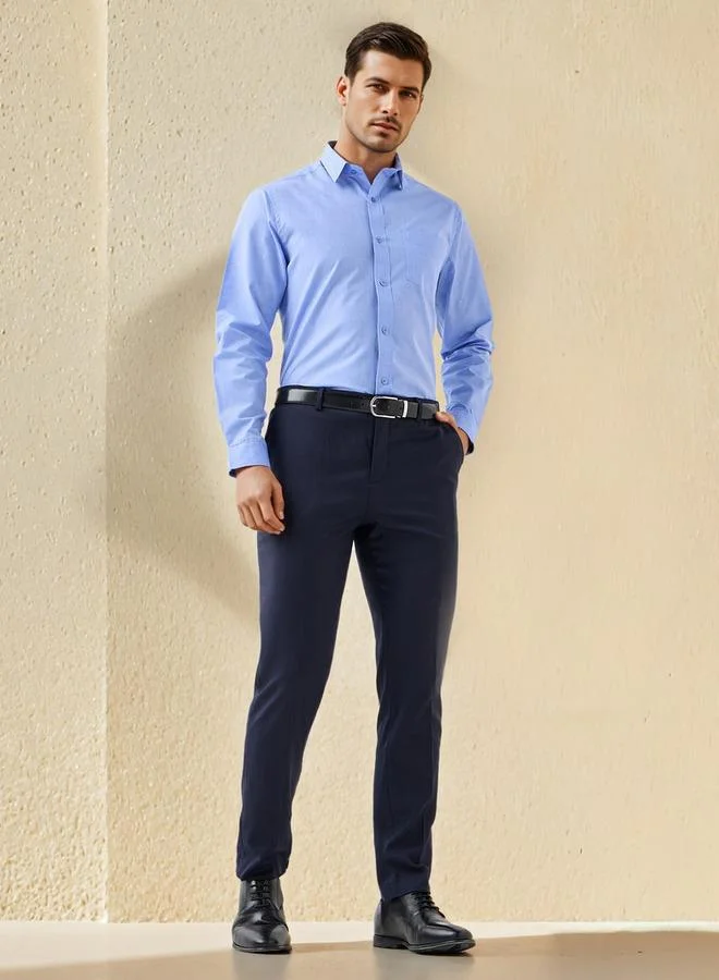 Splash FAV Regular Fit Collared Shirt with Long Sleeves