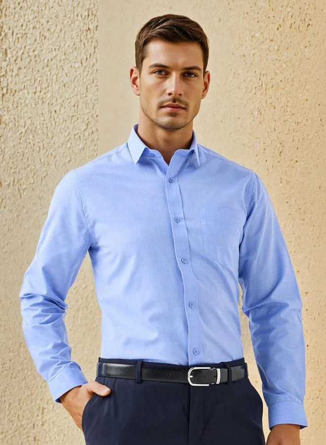 Splash FAV Regular Fit Collared Shirt with Long Sleeves