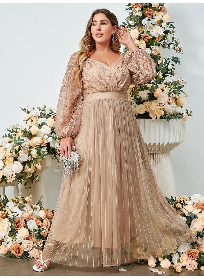 SIMPLEE Oversized women's dress suitable for curvy women's flowing skirt