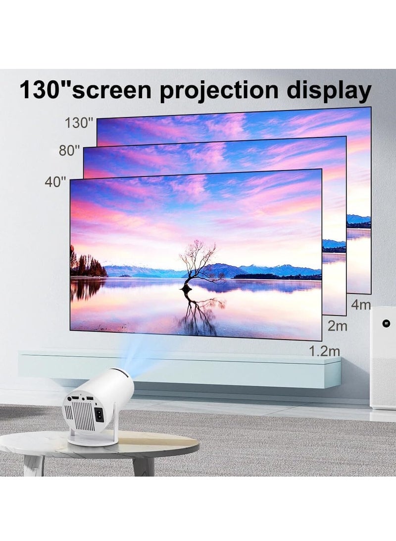 Mini Projector,Portable Projector, Projector Support 4K, Bluetooth WiFi6,Smart Projector Compatible With Android/TV Stick/HDMI/USB/Audio,Home Cinema  - Image 4