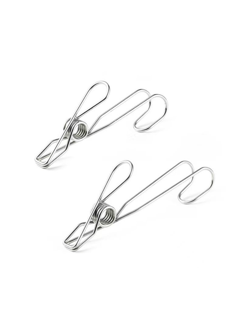 6Pcs Pegs Clothespin 6cm Clips Washing Hang Pins Wire Clamp Home Storage Tool Stainless Steel Clips Clothes Organizer  - Image 2