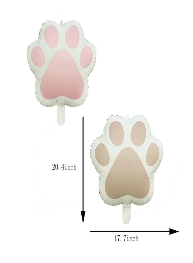 CSTYWC 8PCS Cat Foil Balloons Paw Mylar Helium Balloon Decorations for Cat Theme Birthday Party Supplies Baby Shower, Wedding Decorations - Image 4