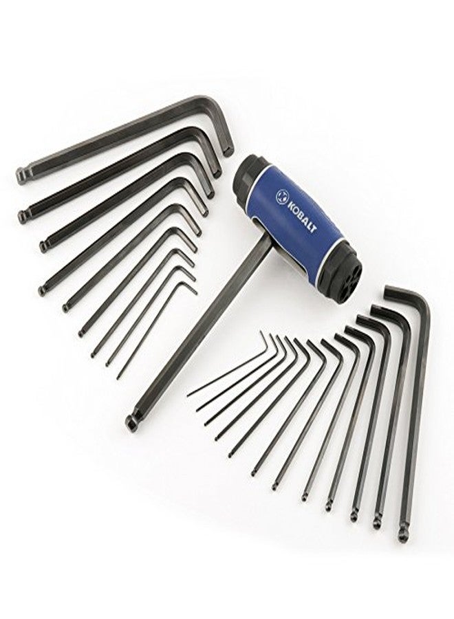 Kobalt 498877 23-Piece T-Grip Handle Hex Key Set, Inch/Metric - Image 1