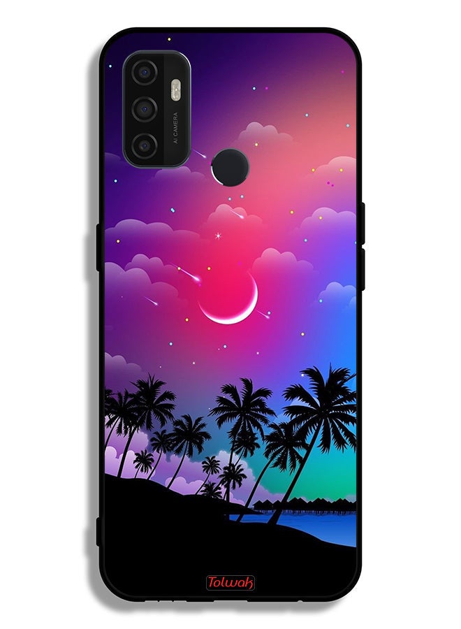 Tolwak Oppo A32 Protective Case Cover Moon In Night Art - Image 2
