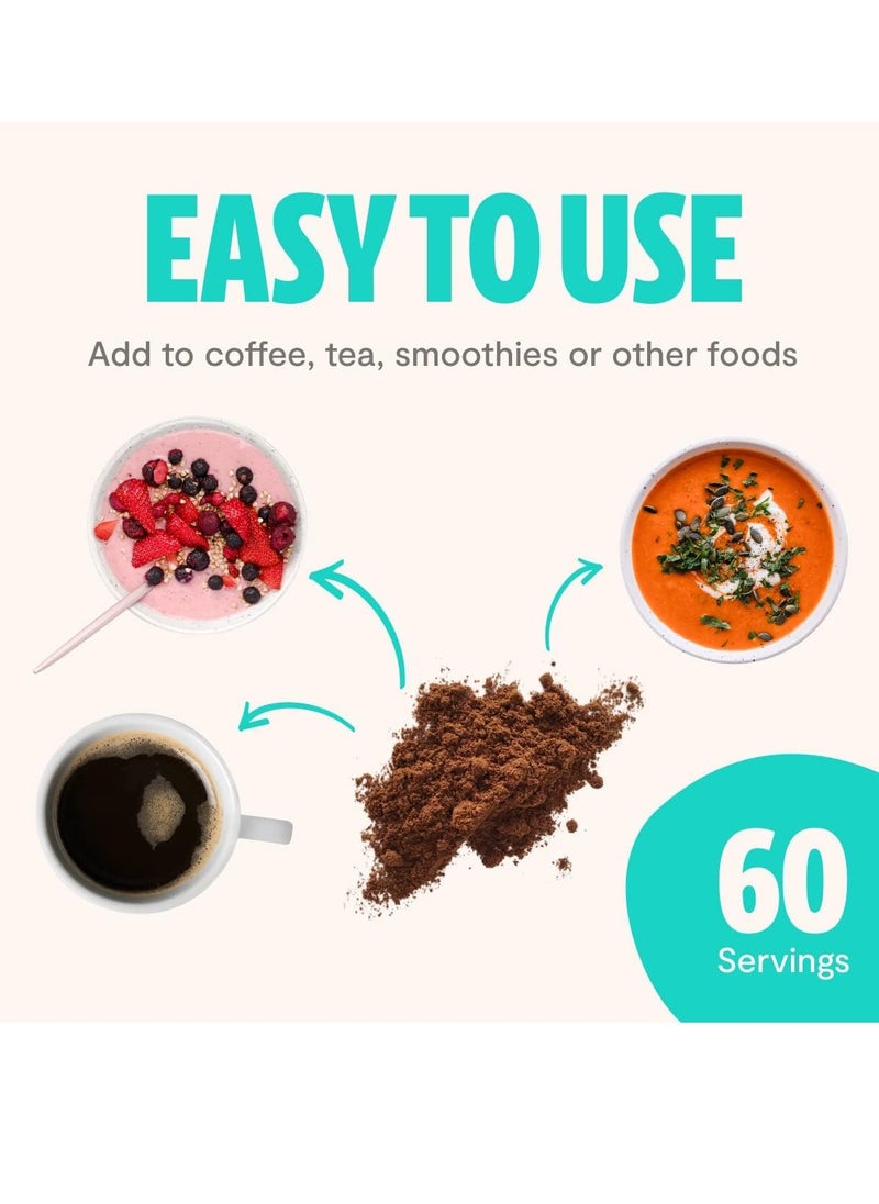 Ultimate Mushroom Extract Powder for Focus & Memory, Nootropics Brain Support Supplement 60 gm