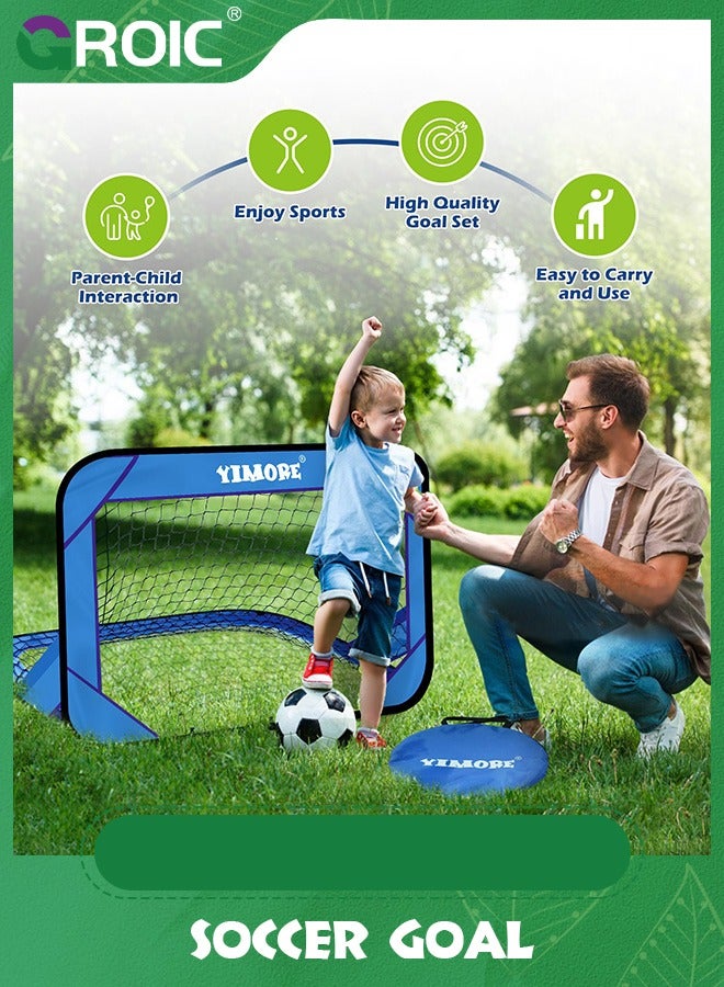 GROIC Soccer Goal for Backyar,Portable Kids Training Soccer Net with Carry Bag, Multifuction Bright Color Pop Up Toddler Soccer Goal, Outdoor Practice Soccer Net,Kids Outdoor Game Toys - Image 4