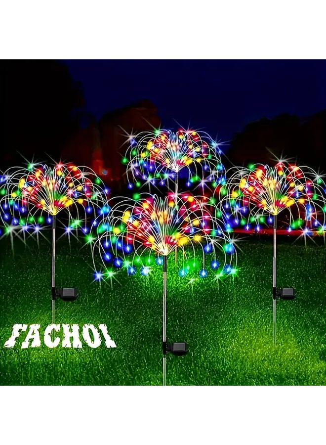 فاشوي 420 مصباح ليد يعمل بالطاقة الشمسية، أضواء الألعاب النارية، حساس حركة، 8 أوضاع، سلسلة متعددة الألوان - Image 2