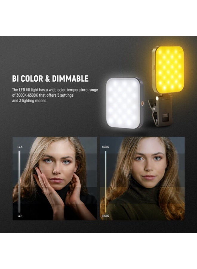 نيوير BASICS BL48B Rechargeable Magnetic Selfie Light For MagSafe - Image 4