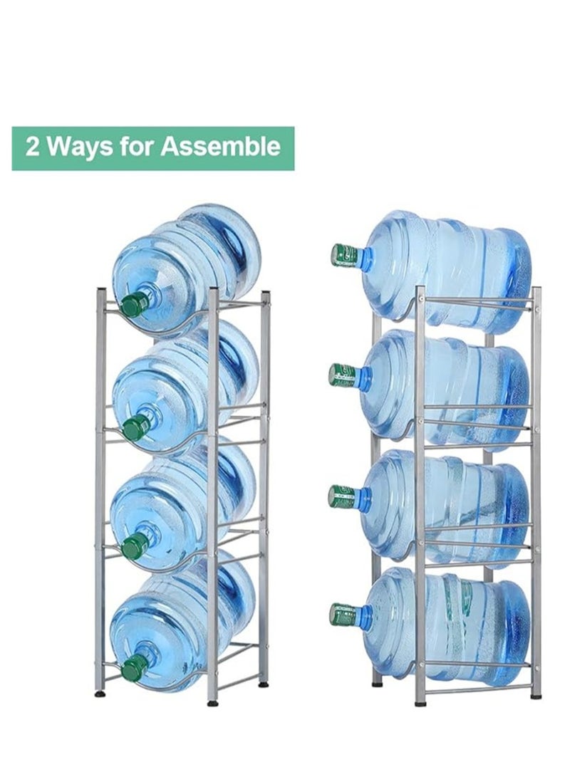4-Tier Water Bottle Holder,5 Gallon Shelf, Heavy Duty Water Bottle Stand Storage for Kitchen, Home and Office  - Image 4