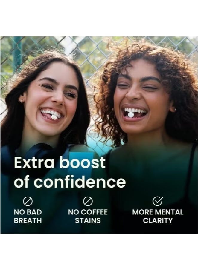 Energy Peppermint Tablets – Sugar-Free with Caffeine, L-Theanine, Vitamin B12 - 54 Pieces - Image 3