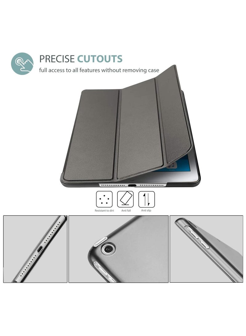 Procases ProCase Smart Case for iPad Air 1st Edition, Ultra Slim Lightweight Stand Protective Case Shell with Translucent Frosted Back Cover for Apple iPad Air 2013 Model (A1474 A1475 A1476) -Metallic - Image 3
