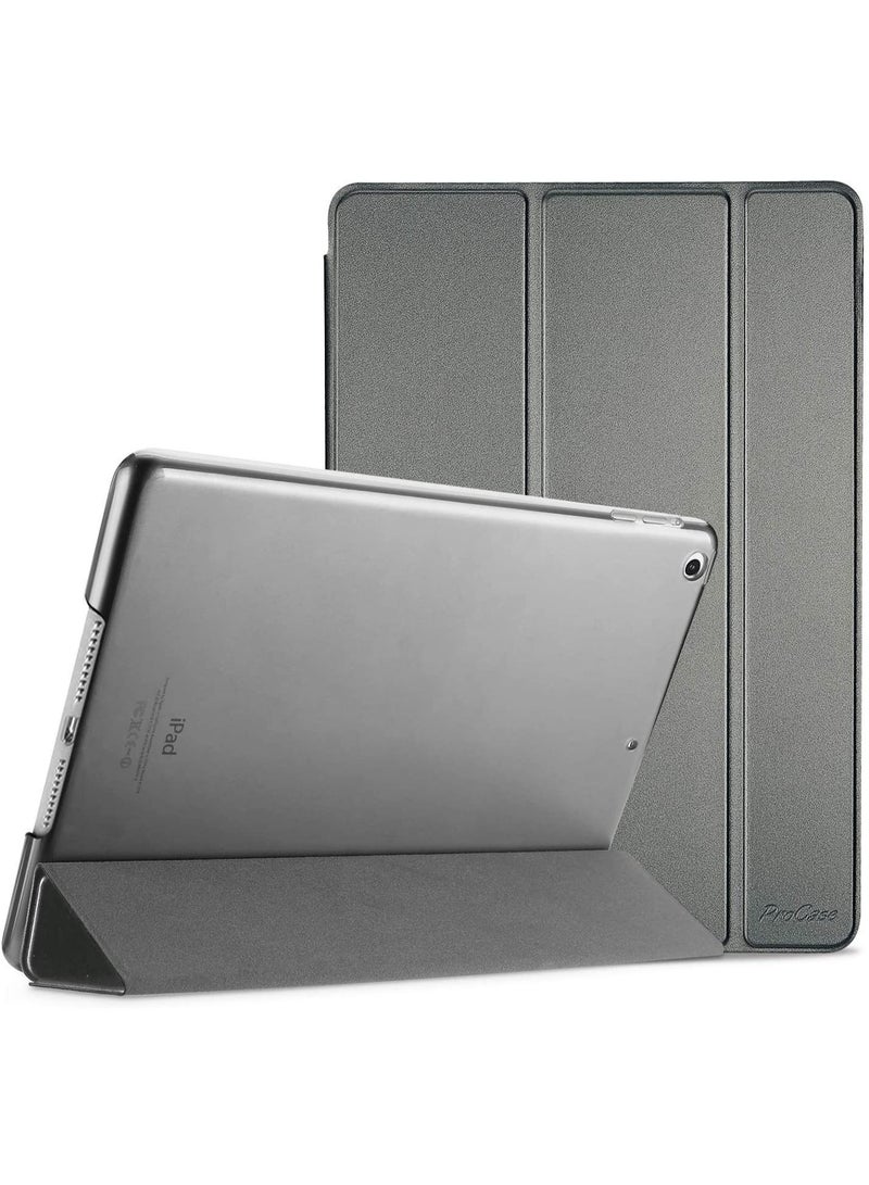 Procases ProCase Smart Case for iPad Air 1st Edition, Ultra Slim Lightweight Stand Protective Case Shell with Translucent Frosted Back Cover for Apple iPad Air 2013 Model (A1474 A1475 A1476) -Metallic - Image 1