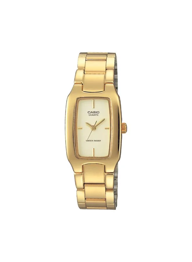 كاسيو Women's Plated Metal Analog Watch LTP-1165N-9CRDF - 32X22  mm